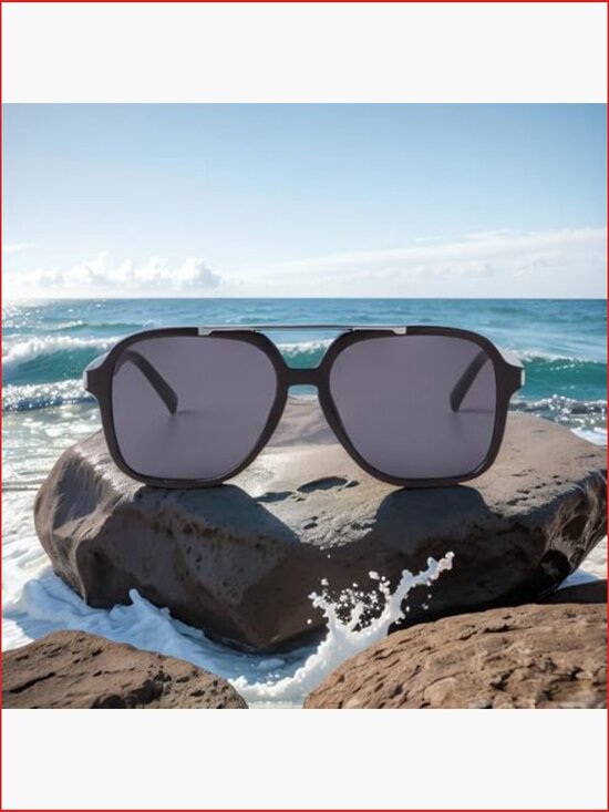 Fashion Designer Aviator Square Sunglasses UV400 Protection main image 5